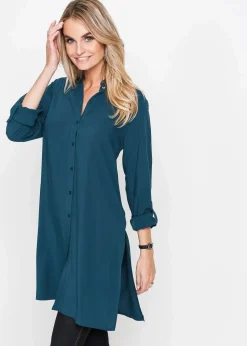Viskose Longbluse Damen Blusen & Tuniken|Nachhaltigere Materialien
