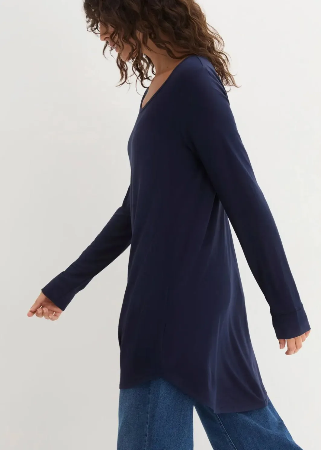 Clearance Viskose Longshirt, Langarm Damen Shirts & Tops