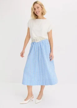 Damen bonprix Shirts & Tops|Viskose Shirt mit Spitze