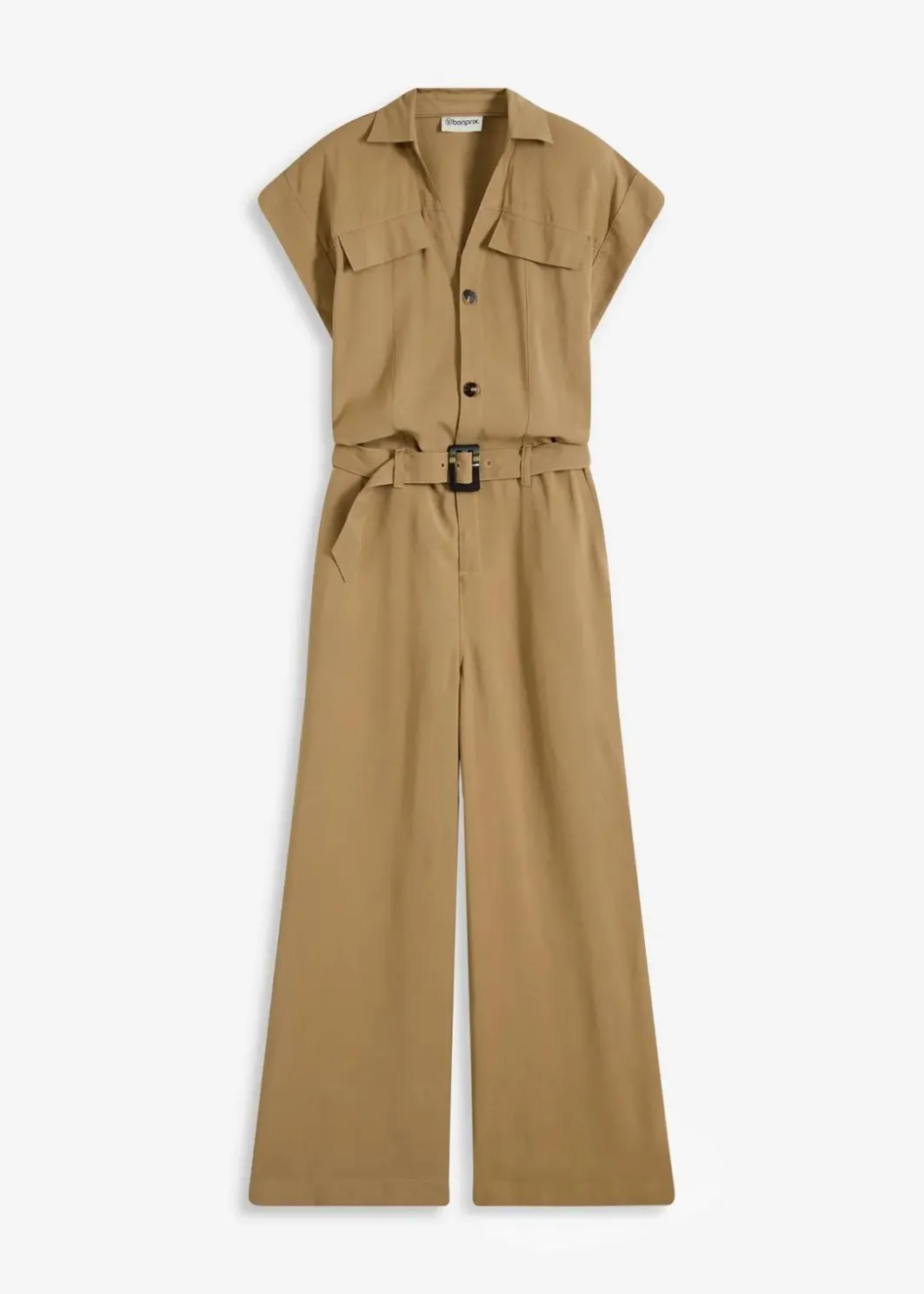 Viskose-Jumpsuit mit Bindeband Damen Bekleidung·Homewear|Jumpsuits