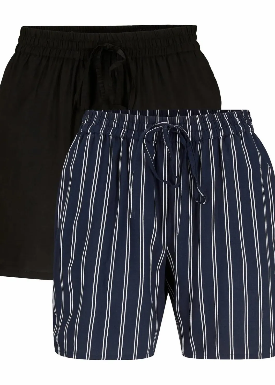 Discount Viskose-Shorts mit Bindegürtel (2er Pack) Damen Nachhaltigere Materialien|Hosen