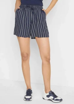 Discount Viskose-Shorts mit Bindegürtel (2er Pack) Damen Nachhaltigere Materialien|Hosen