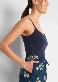 Damen bonprix Bekleidung·Outdoorbekleidung|Bekleidung·Kleider|Viskose-Shorts mit Bindegürtel (2er Pack)