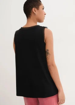Discount Viskose-Top mit Spitze Damen Shirts & Tops