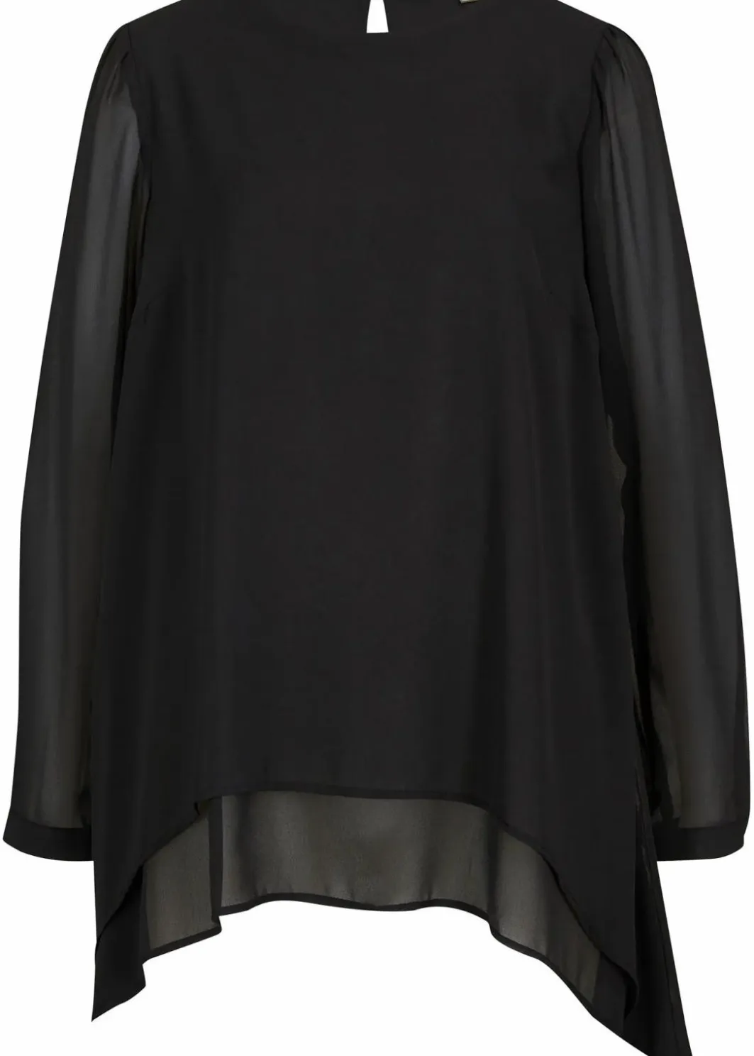 Clearance Vokuhila Long-Tunika Damen Bekleidung·Jacken & Mäntel|Blusen & Tuniken