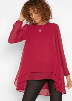 Damen bonprix Blusen & Tuniken|Bekleidung·Jacken & Mäntel|Vokuhila Long-Tunika