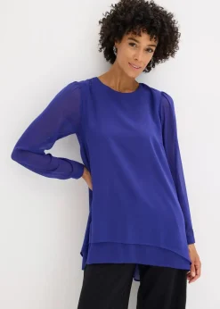 Damen bonprix Blusen & Tuniken|Bekleidung·Jacken & Mäntel|Vokuhila Long-Tunika