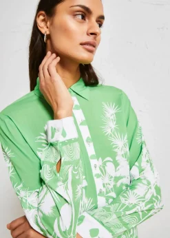 Discount Vokuhila-Bluse aus fließender Viskose Damen Bekleidung·Jacken & Mäntel|Blusen & Tuniken