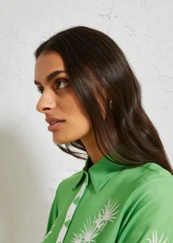 Discount Vokuhila-Bluse aus fließender Viskose Damen Bekleidung·Jacken & Mäntel|Blusen & Tuniken