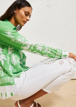 Discount Vokuhila-Bluse aus fließender Viskose Damen Bekleidung·Jacken & Mäntel|Blusen & Tuniken