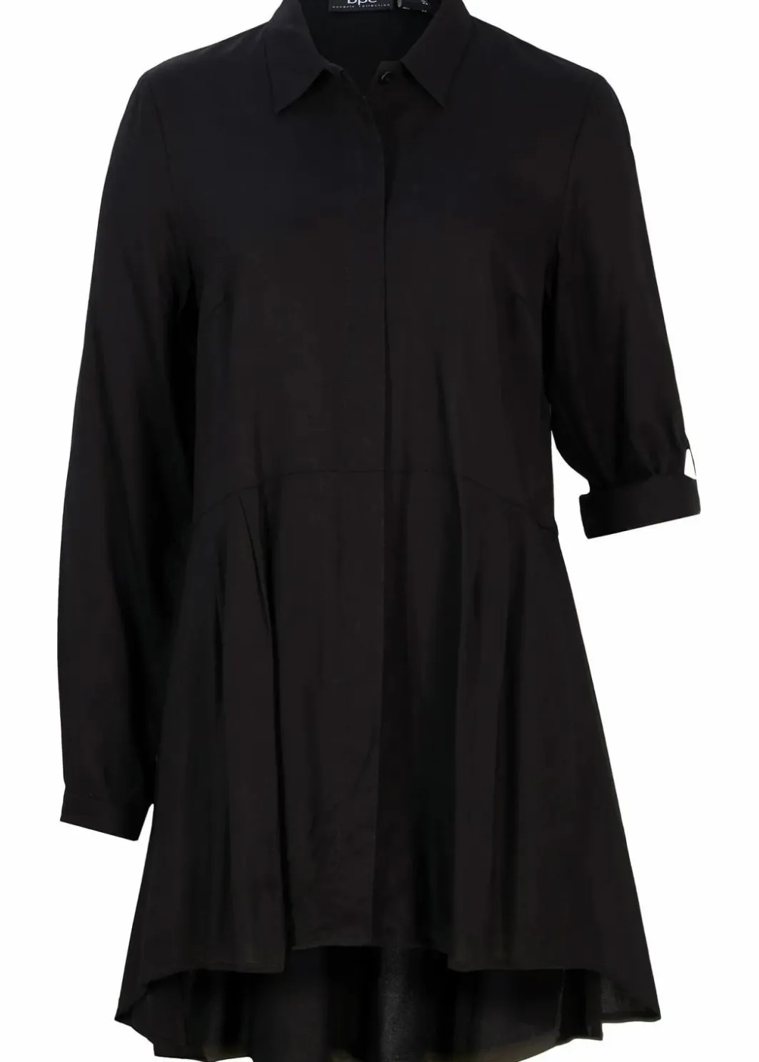 Vokuhila-Bluse aus reiner Viskose Damen Bekleidung·Jacken & Mäntel|Blusen & Tuniken