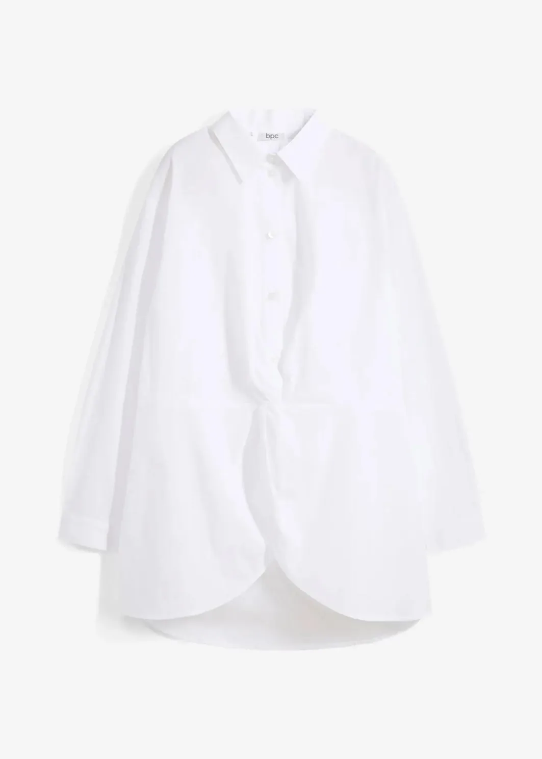 Damen bonprix Bekleidung·Jacken & Mäntel|Blusen & Tuniken|Vokuhila-Bluse in reiner Baumwolle