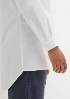 Damen bonprix Bekleidung·Jacken & Mäntel|Blusen & Tuniken|Vokuhila-Bluse in reiner Baumwolle