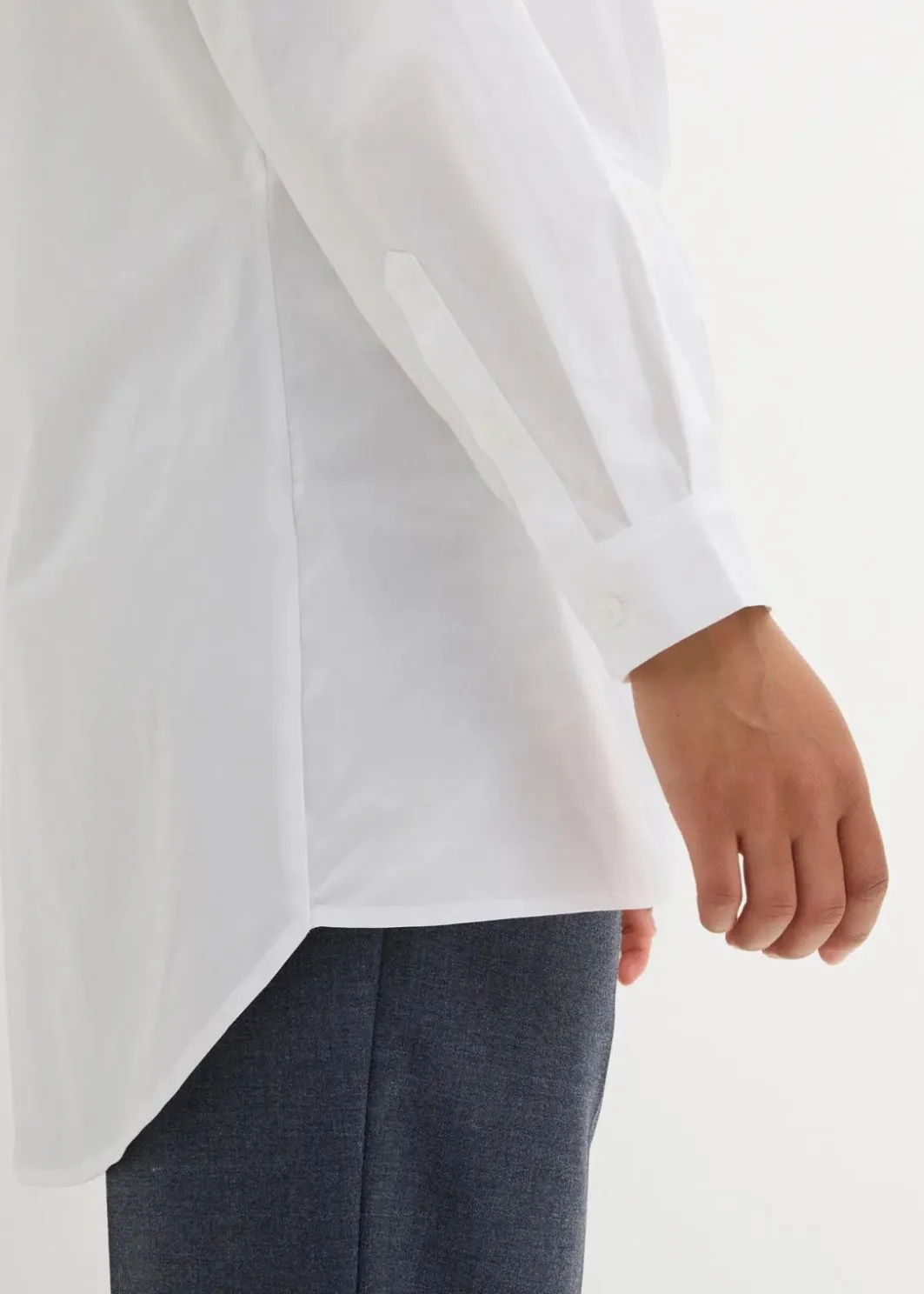 Damen bonprix Bekleidung·Jacken & Mäntel|Blusen & Tuniken|Vokuhila-Bluse in reiner Baumwolle