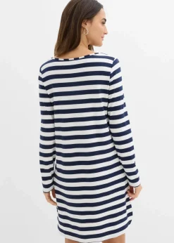 Vokuhila-Kleid aus schwerer reiner Baumwolle Damen Bekleidung·Pullover & Strickjacken|Kleider