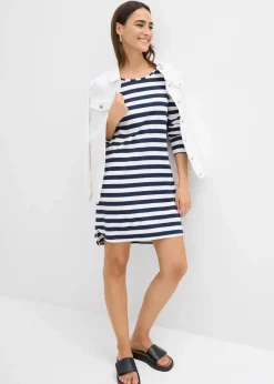 Vokuhila-Kleid aus schwerer reiner Baumwolle Damen Bekleidung·Pullover & Strickjacken|Kleider