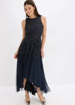 Discount Vokuhila-Kleid mit Pailettenstickerei Damen Bekleidung·Pullover & Strickjacken|Festliche Mode