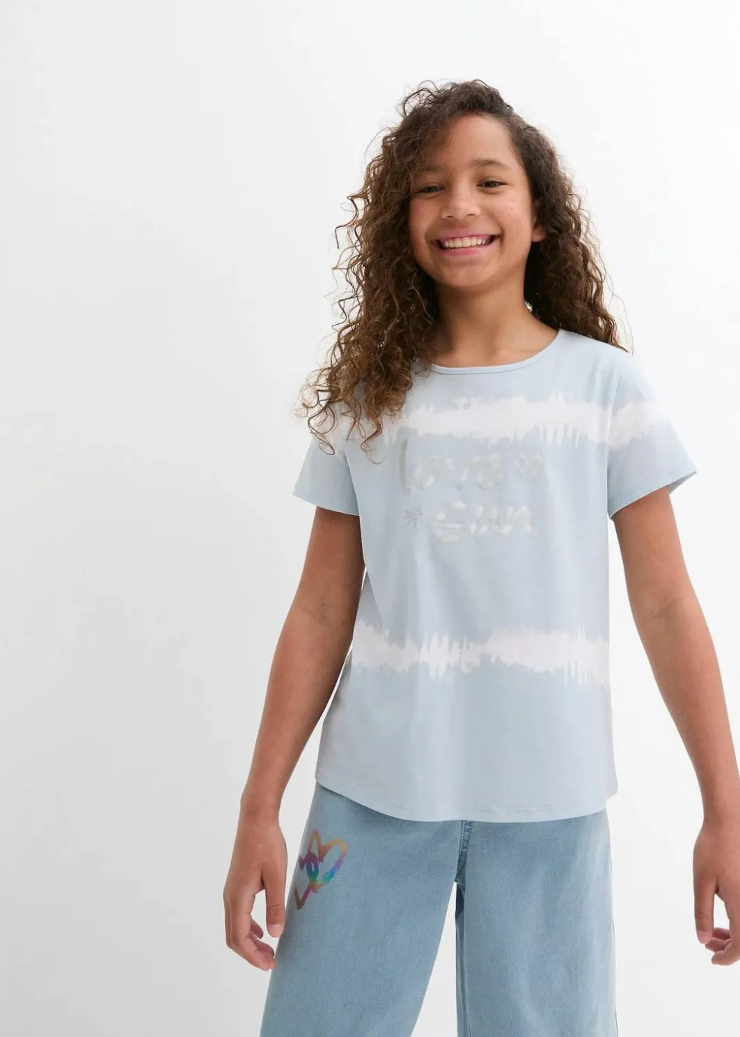 Discount Vokuhila-Shirt aus reiner Bio-Baumwolle Kinder Mädchen 9-16 Jahre·Shirts & Blusen|Mädchen 2-8 Jahre·Nachhaltigere Materialien