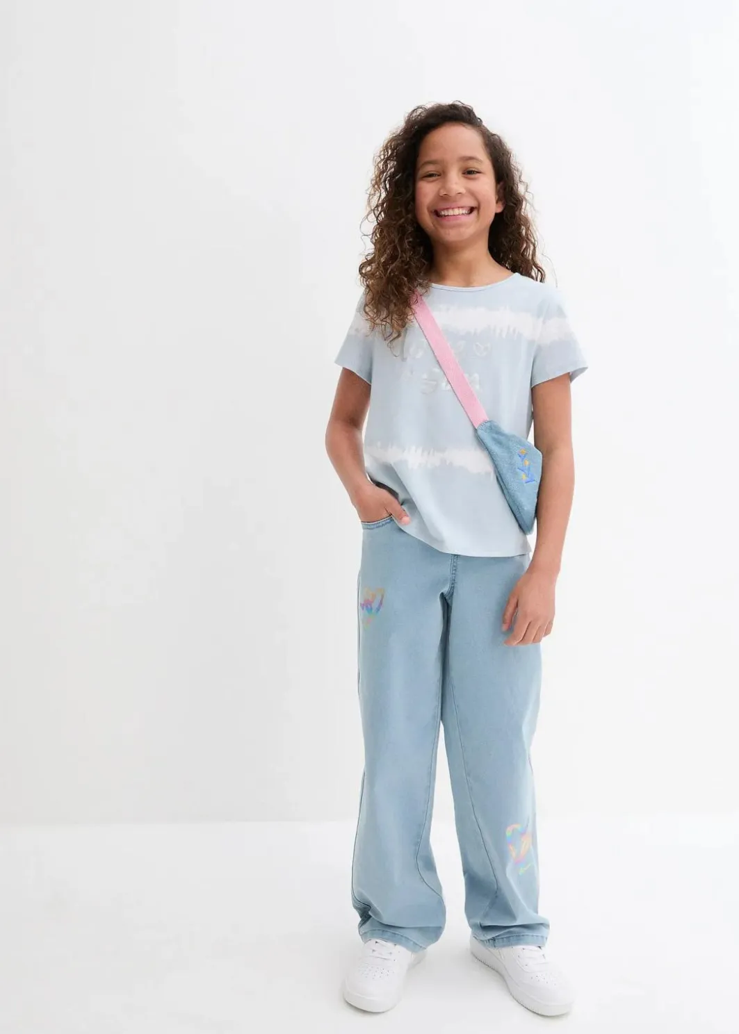 Discount Vokuhila-Shirt aus reiner Bio-Baumwolle Kinder Mädchen 9-16 Jahre·Shirts & Blusen|Mädchen 2-8 Jahre·Nachhaltigere Materialien