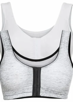 Damen bonprix Große Cups D-H|Nachhaltigere Materialien|Vorderverschluss-BH ohne Bügel mit Bio-Baumwolle (2er-Pack)