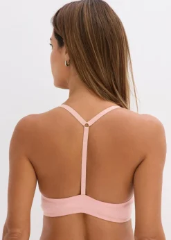 Damen bonprix Bhs|Baumwollunterwäsche|Vorderverschluss-Schalen BH mit Bügel mit Baumwolle (2er Pack)