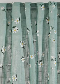 bonprix Vorhänge|Vorhang aus recyceltem Polyester mit Blumendruck (1er Pack)