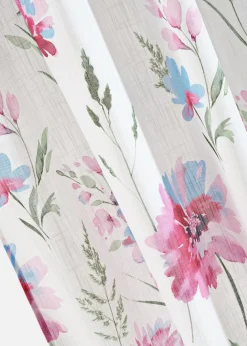 bonprix Vorhänge|Vorhang mit Blumen Druck (1er Pack)