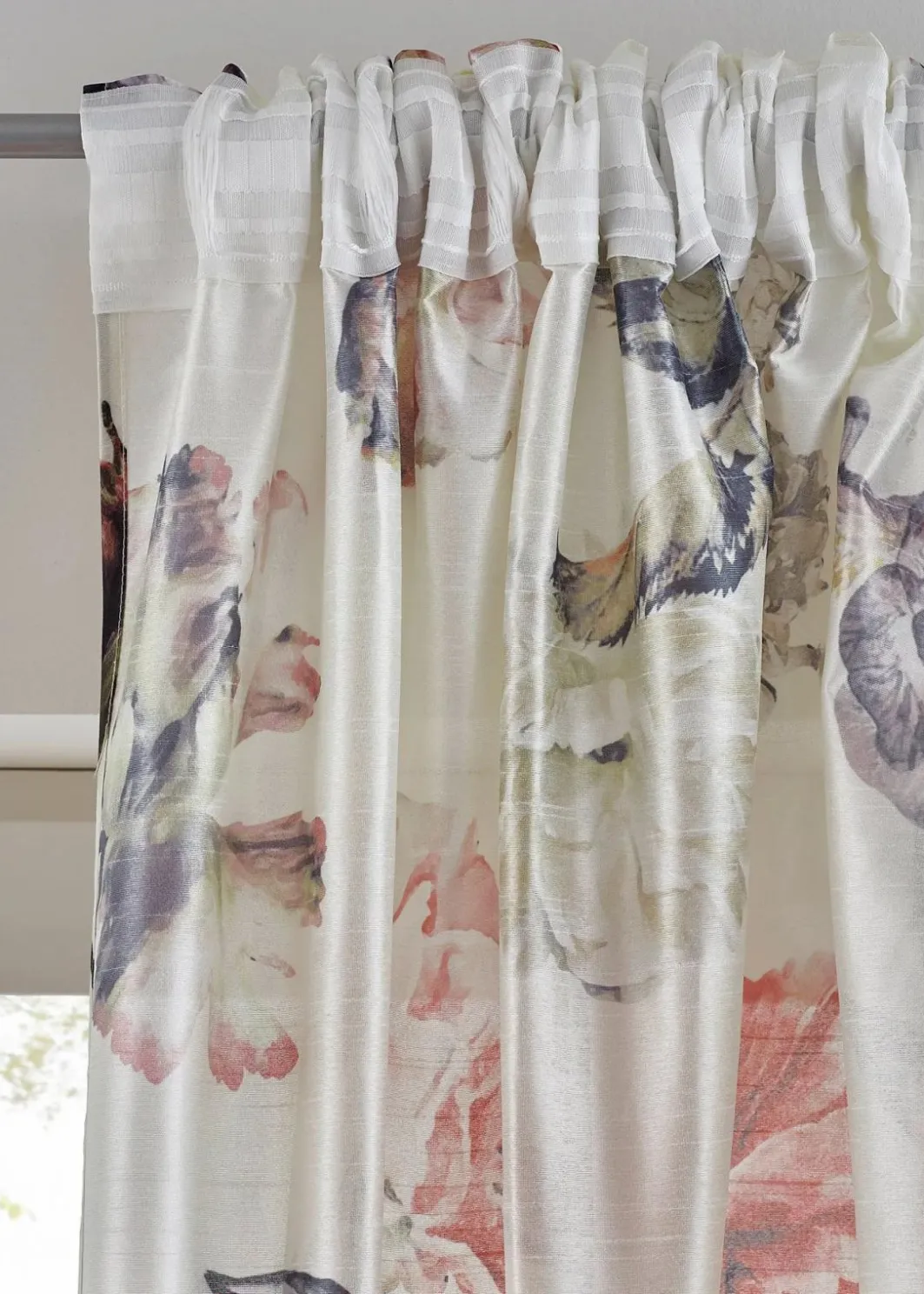 bonprix Vorhänge|Vorhang mit Blumenmuster (1er Pack)