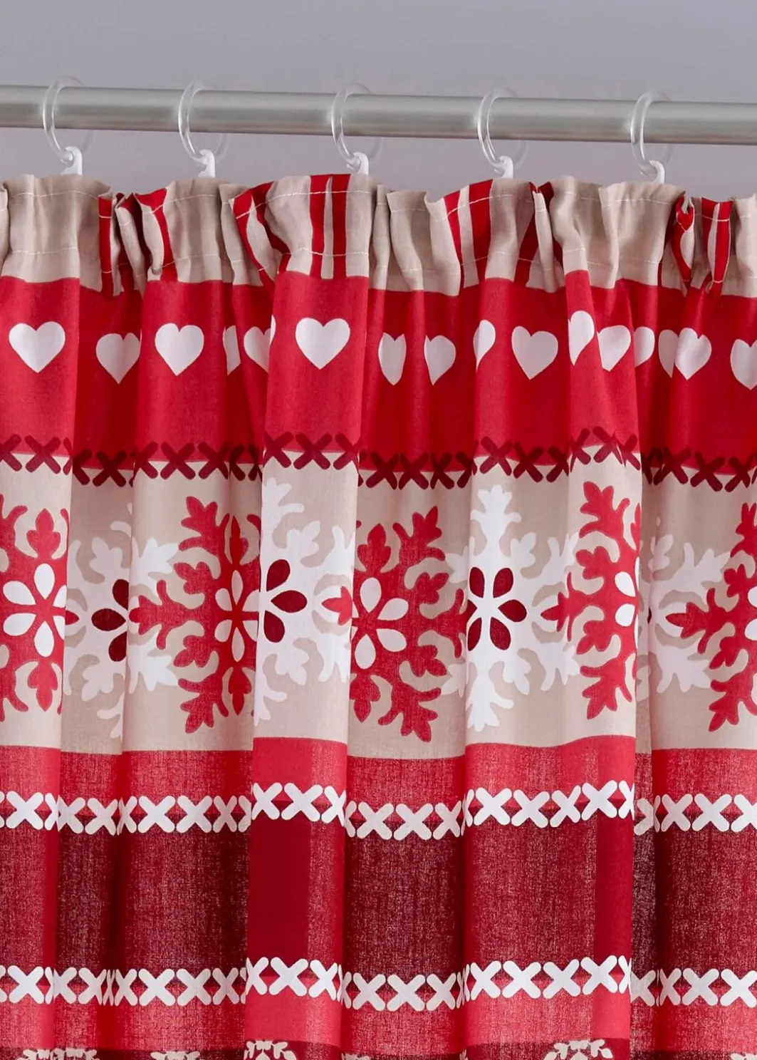 bonprix Vorhänge|Weihnachtsdeko & -Textilien·Gardinen|Vorhang mit Elch Druck(1er Pack)