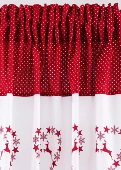 bonprix Vorhänge|Weihnachtsdeko & -Textilien·Gardinen|Vorhang mit Herz Druck (1er Pack)