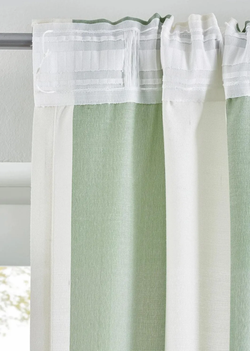 bonprix Vorhänge|Vorhang mit Streifen und recyceltem Polyester (1er Pack)