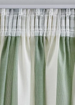 bonprix Vorhänge|Vorhang mit Streifen und recyceltem Polyester (1er Pack)