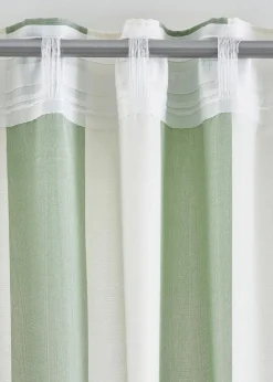 bonprix Vorhänge|Vorhang mit Streifen und recyceltem Polyester (1er Pack)