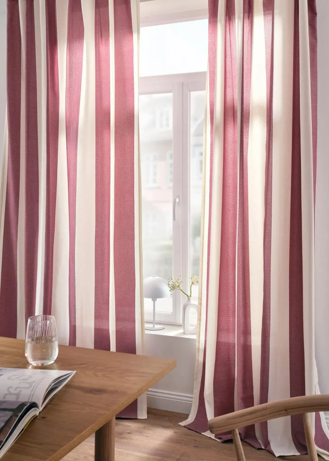 bonprix Vorhänge|Vorhang mit Streifen und recyceltem Polyester (1er Pack)
