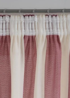 Hot Vorhang mit Streifen und recyceltem Polyester (1er Pack) Vorhänge