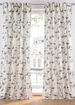 New Vorhang mit Vogel Druck (1er Pack) Vorhänge