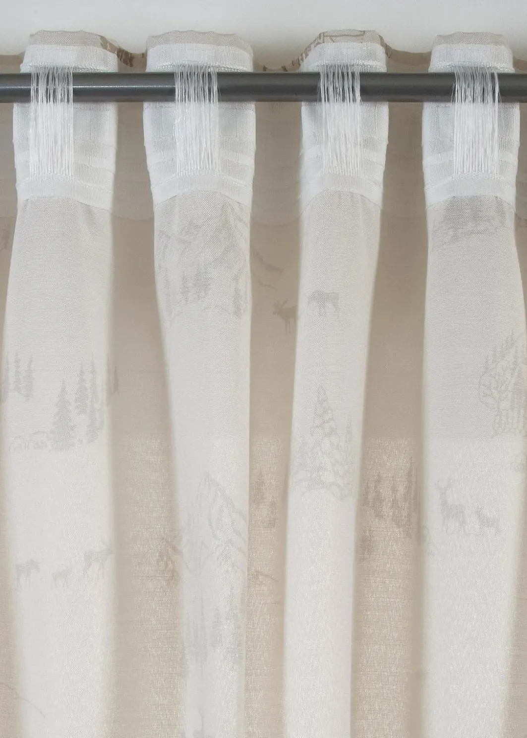 Outlet Vorhang mit Winterlandschaft, auch in extralang (1er Pack) Vorhänge|Weihnachtsdeko & -Textilien·Gardinen