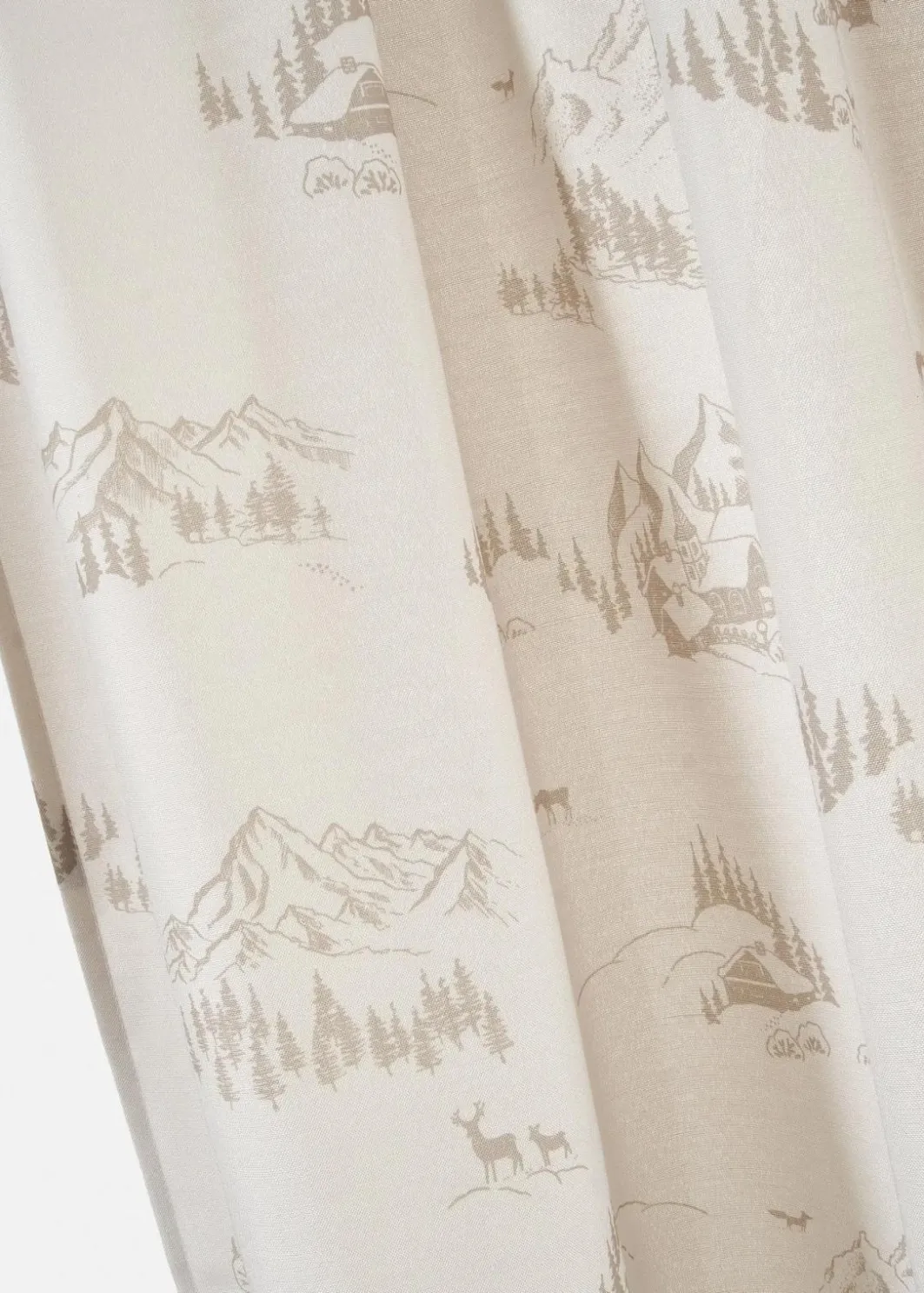 Outlet Vorhang mit Winterlandschaft, auch in extralang (1er Pack) Vorhänge|Weihnachtsdeko & -Textilien·Gardinen