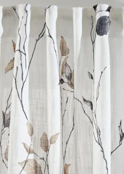 Online Vorhang mit Zweigen mit recyceltem Polyester (1er Pack) Vorhänge