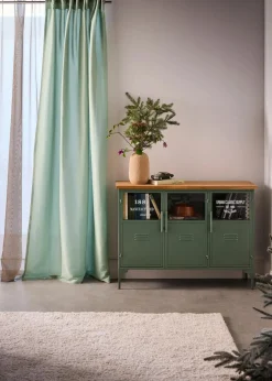 Discount Vorhänge aus Microfaser (2er Pack) Vorhänge