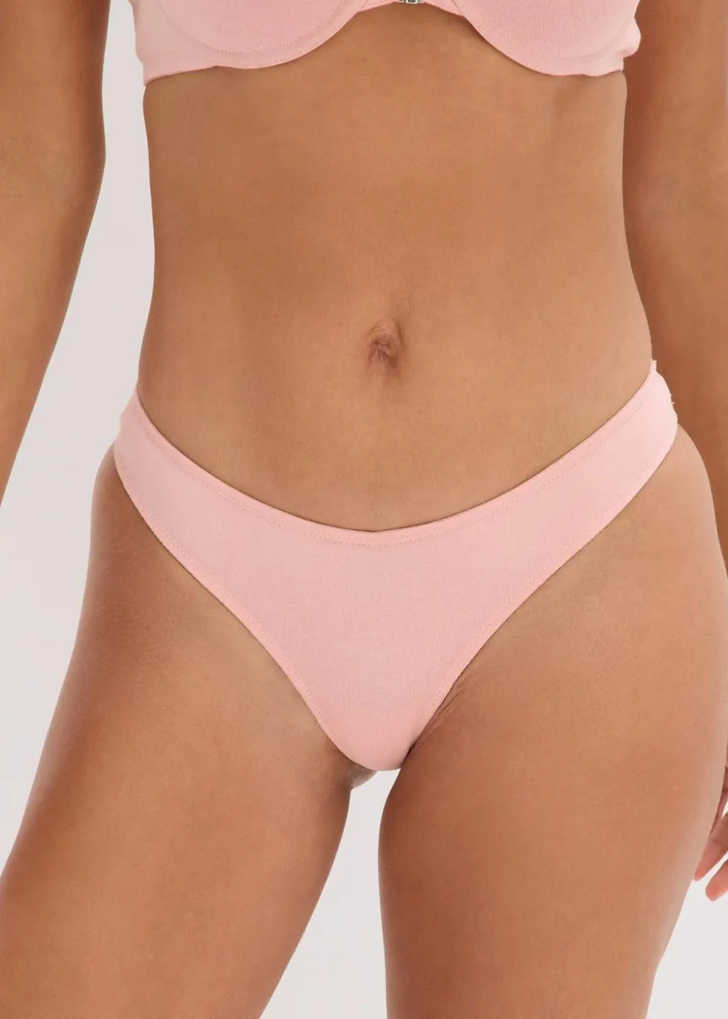 Damen bonprix Wäsche·Basics|Wäsche·Baumwollunterwäsche|V-String mit komfortabler Baumwolle (2er Pack)