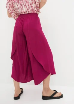 Outlet Wadenlange Culotte aus nachhaltiger Viskose Damen Nachhaltigere Materialien|Hosen