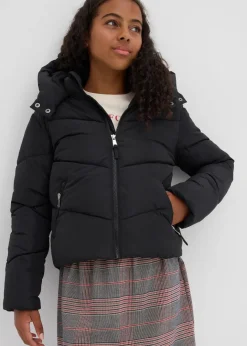Kinder bonprix Mädchen 9-16 Jahre·Jacken & Outdoor|warm gefütterte Puffer-Jacke mit Kapuze