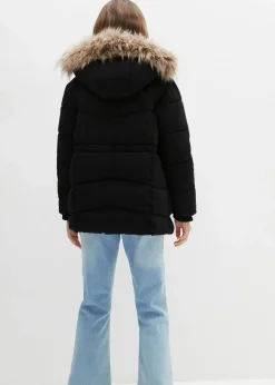 Sale warm gefütterte Steppjacke mit Fellkapuze Kinder Mädchen 9-16 Jahre·Jacken & Outdoor