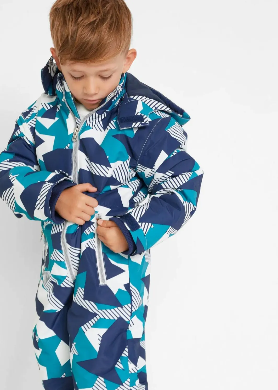 Online warm gefütterter Schneeanzug mit abnehmbarer Kapuze Kinder Jungen 9-16 Jahre·Bademode|Jungen 9-16 Jahre·Jacken & Outdoor