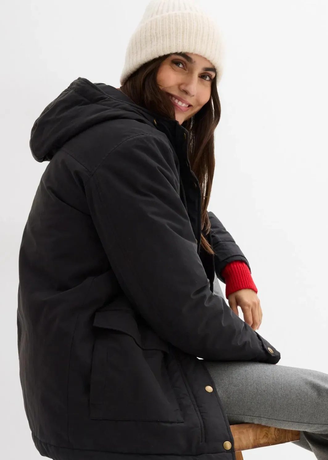Damen bonprix Bekleidung·Hosen|Jacken & Mäntel|Warm wattierter Parka