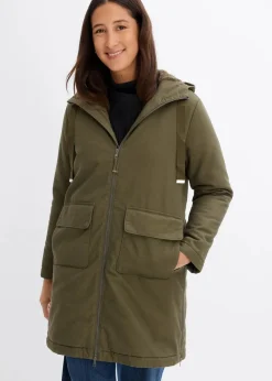 Discount warm wattierter Winterparka mit Teddyfutter in Kapuze Damen Jacken & Mäntel|Bekleidung·Hosen
