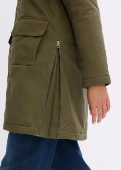 Discount warm wattierter Winterparka mit Teddyfutter in Kapuze Damen Jacken & Mäntel|Bekleidung·Hosen