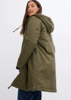 Discount warm wattierter Winterparka mit Teddyfutter in Kapuze Damen Jacken & Mäntel|Bekleidung·Hosen