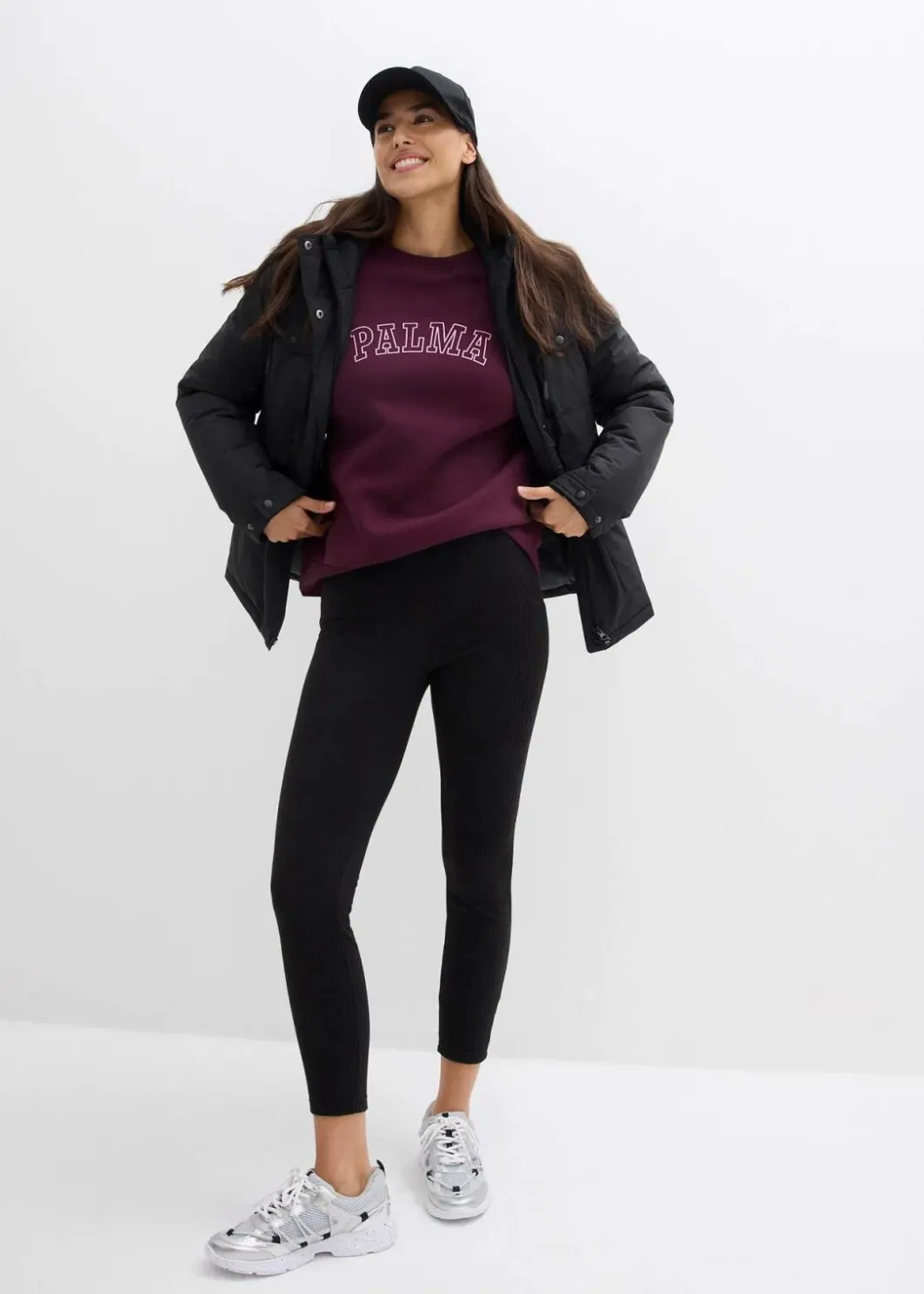 Outlet Warme gerippte Thermo-Leggings Damen Bekleidung·Röcke|Bekleidung·Sweat